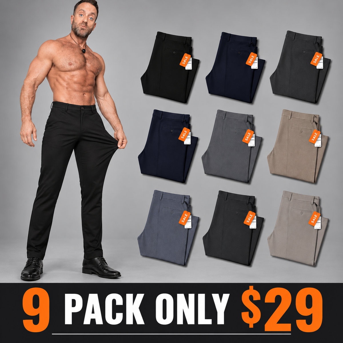 🔥 Limited-Time Deal: Stretch Dress Pants – Wrinkle-Free Comfort for Golf & Everyday Wear