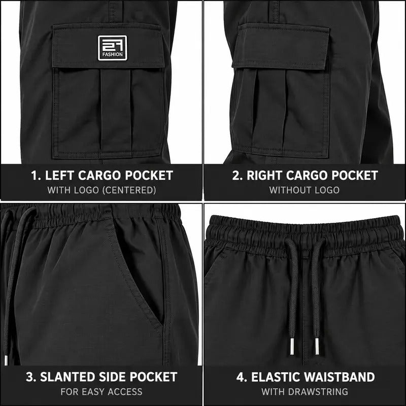 Men’s Casual Cargo Pants – Relaxed Fit, Functional Pockets & Everyday Comfort
