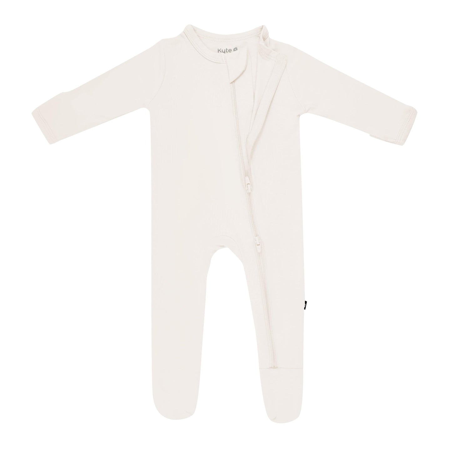 Zippered Footie in Oat