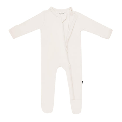 Zippered Footie in Oat