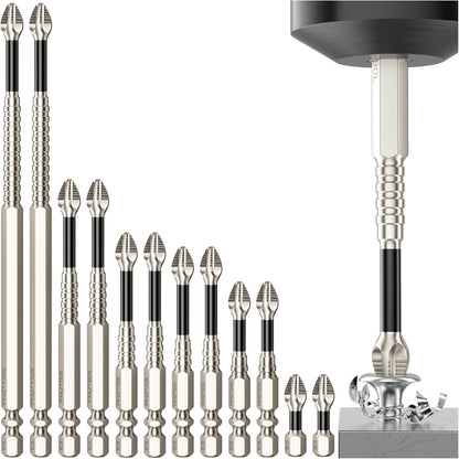 🔥 12-Piece Magnetic Impact Screwdriver Bit Set – Secure Grip & Easy Screwdriving